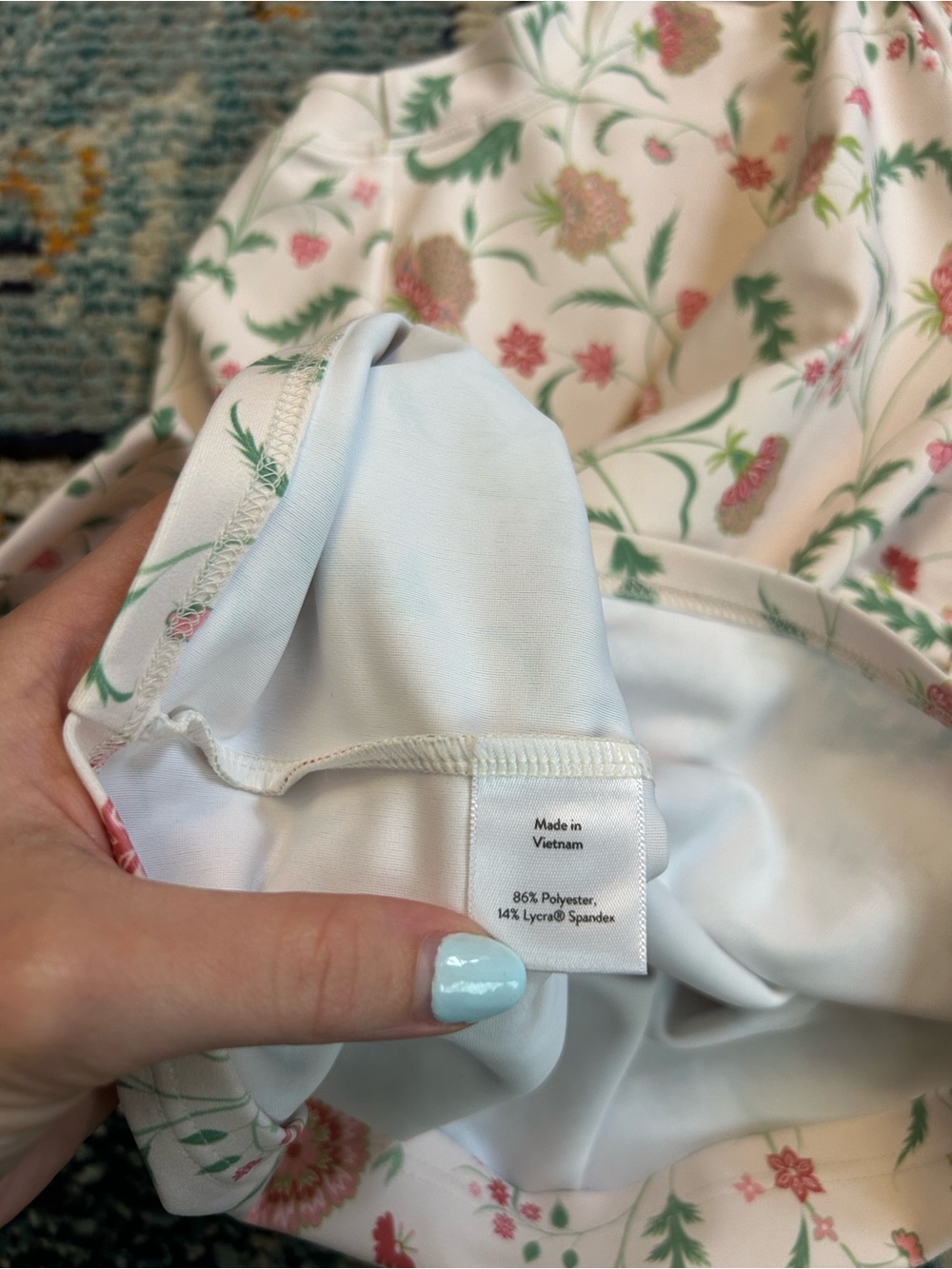 Minnow X Sister Parish Girls Botanical Floral Rashguard - Picture 3 of 4